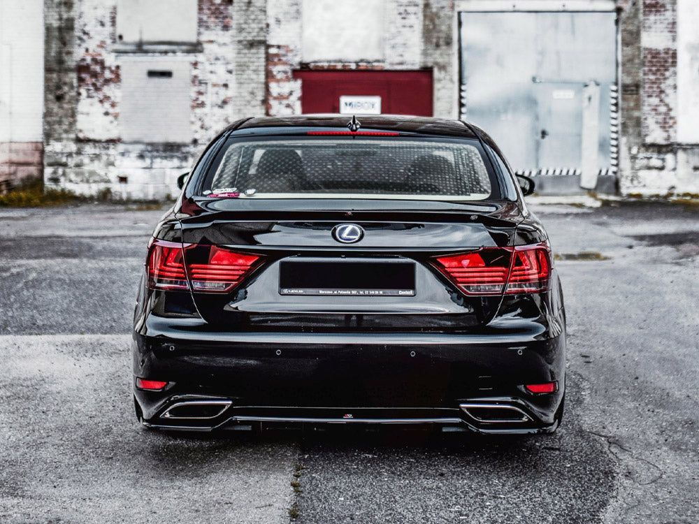 Maxton Design Rear Splitter (Vertical Bars) Lexus LS Mk4 Facelift