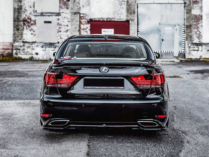Maxton Design Rear Splitter (Vertical Bars) Lexus LS Mk4 Facelift