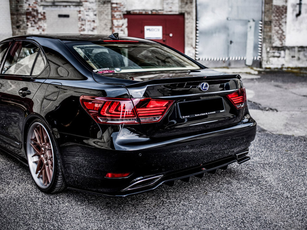 Maxton Design Rear Splitter (Vertical Bars) Lexus LS Mk4 Facelift