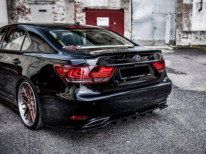 Maxton Design Rear Splitter (Vertical Bars) Lexus LS Mk4 Facelift