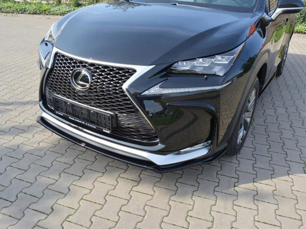 Maxton Design Front Splitter Lexus NX MK1 F-sport (2014- 2017) - Carbon Look