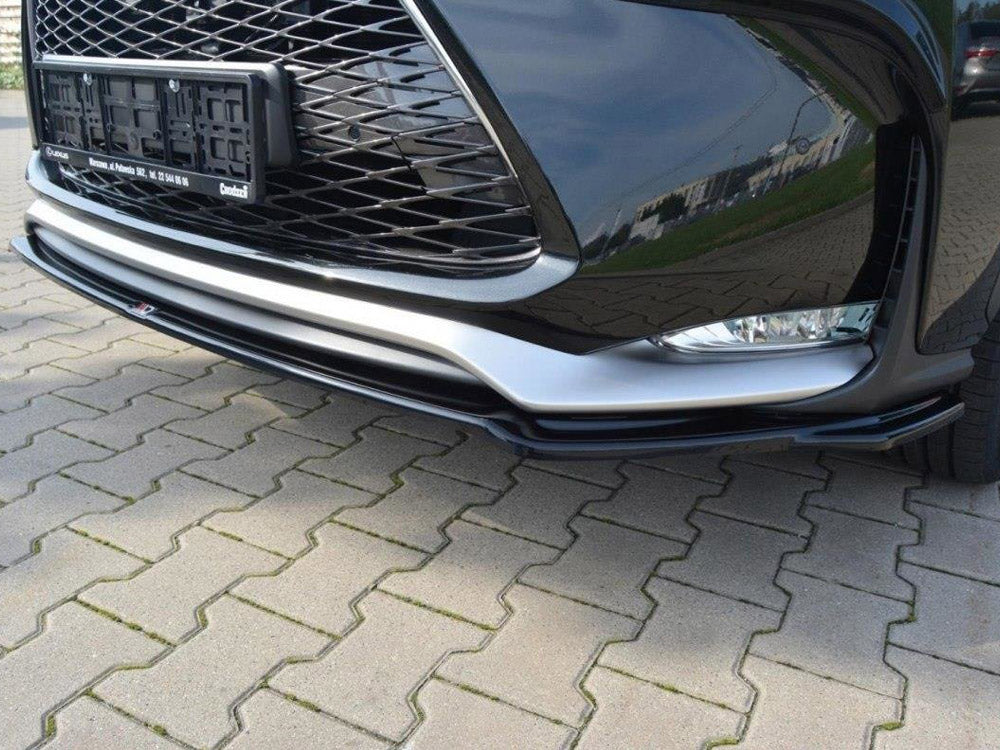 Maxton Design Front Splitter Lexus NX MK1 F-sport (2014- 2017) - Textured