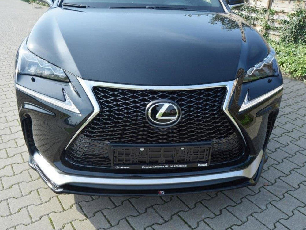 Maxton Design Front Splitter Lexus NX MK1 F-sport (2014- 2017) - Textured