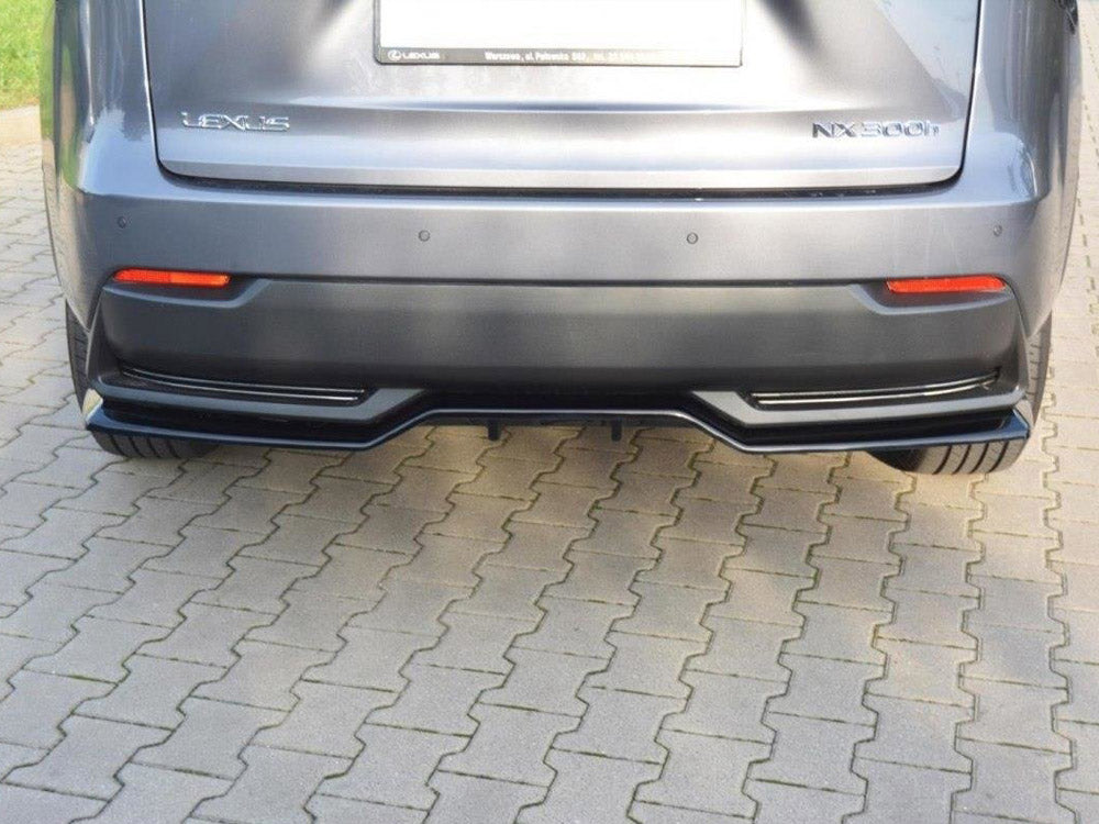 Maxton Design Rear Splitter (Vertical Bars) Lexus NX Mk1 H