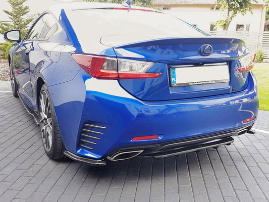 Maxton Design Central Rear Splitter (With Vertical Bars) Lexus RC (2014-UP)