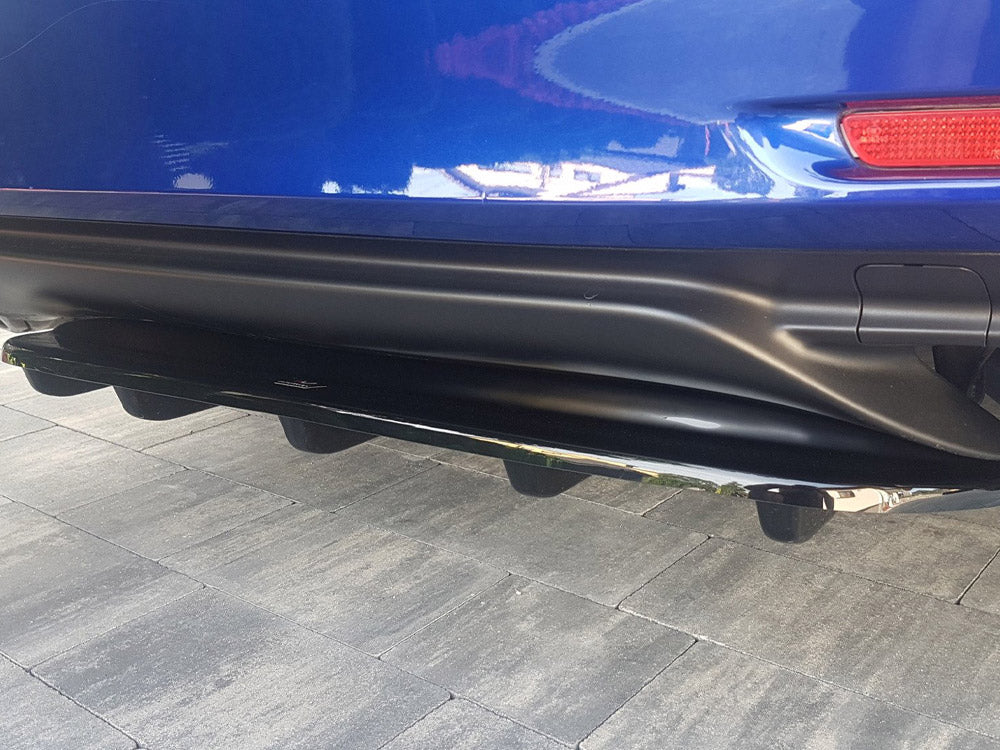 Maxton Design Central Rear Splitter (With Vertical Bars) Lexus RC (2014-UP)