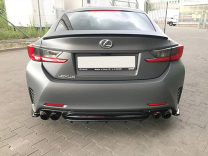 Maxton Design Central Rear Splitter (With Vertical Bars) Lexus RC (2014-UP)