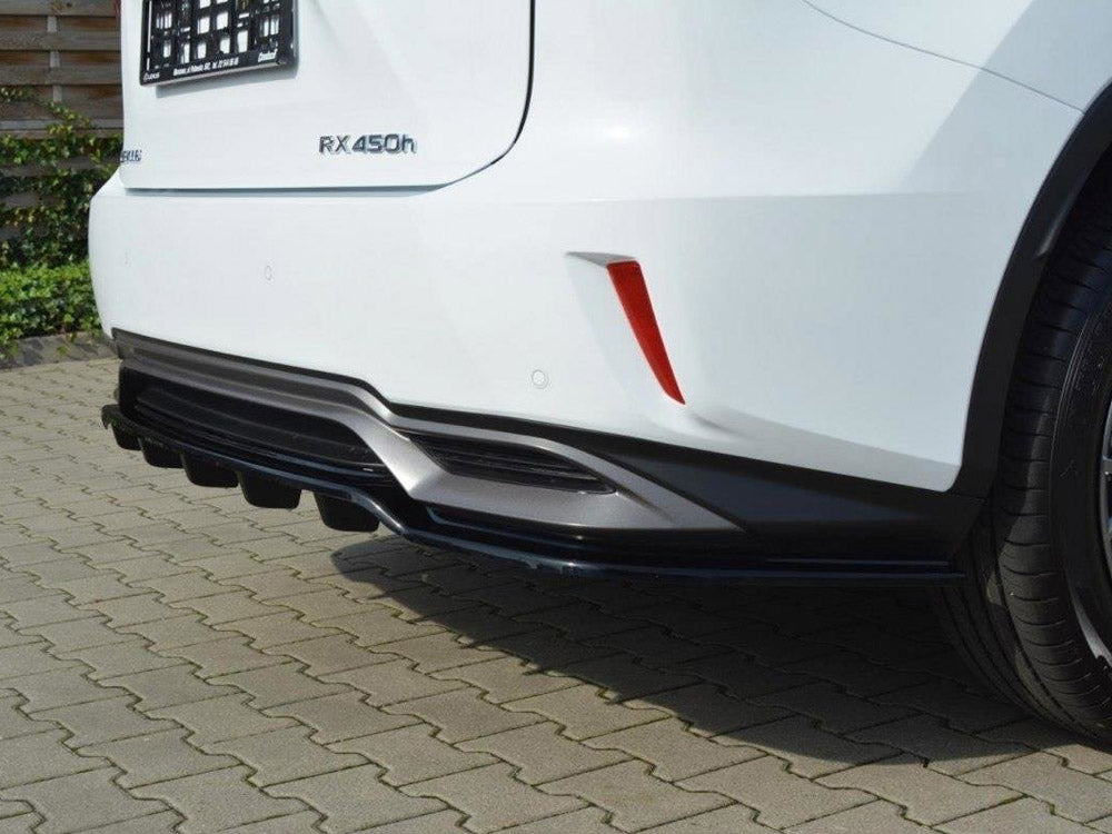 Maxton Design Rear Splitter (Vertical Bars) Lexus RX Mk4 H