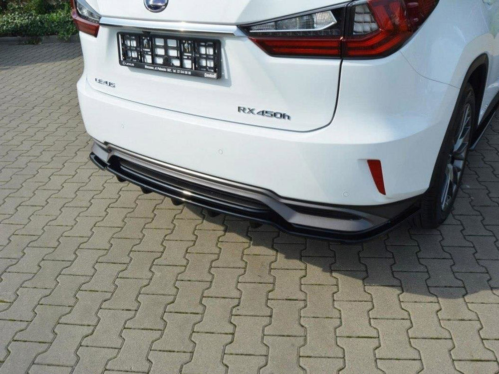 Maxton Design Rear Splitter (Vertical Bars) Lexus RX Mk4 H