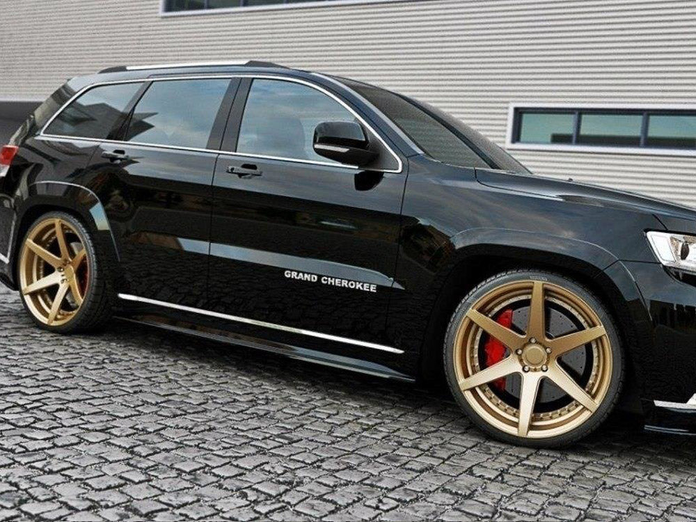 Maxton Design Side Skirts Diffusers JEEP Grand Cherokee WK2 Summit Facelift - Carbon Look