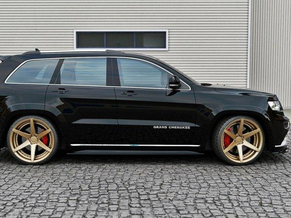 Maxton Design Side Skirts Diffusers JEEP Grand Cherokee WK2 Summit Facelift - Carbon Look