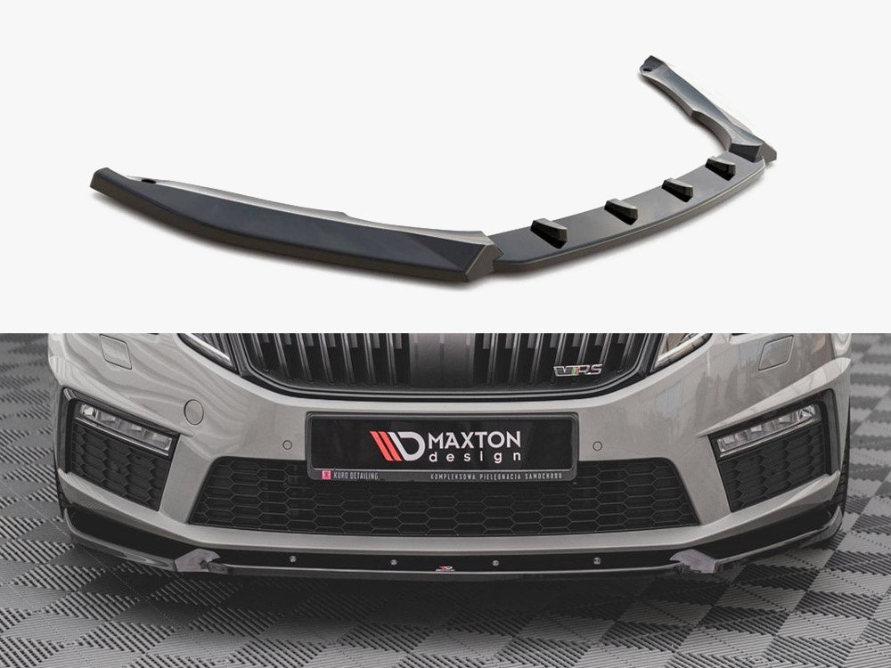 Maxton Design Front Splitter V.2 Skoda Octavia RS Mk3 Facelift