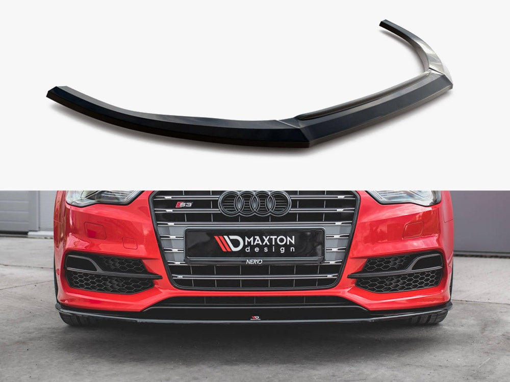 Maxton Design Front Splitter V.1 Audi S3 / A3 S-Line 8V Sedan / Cabrio (2013-2016)