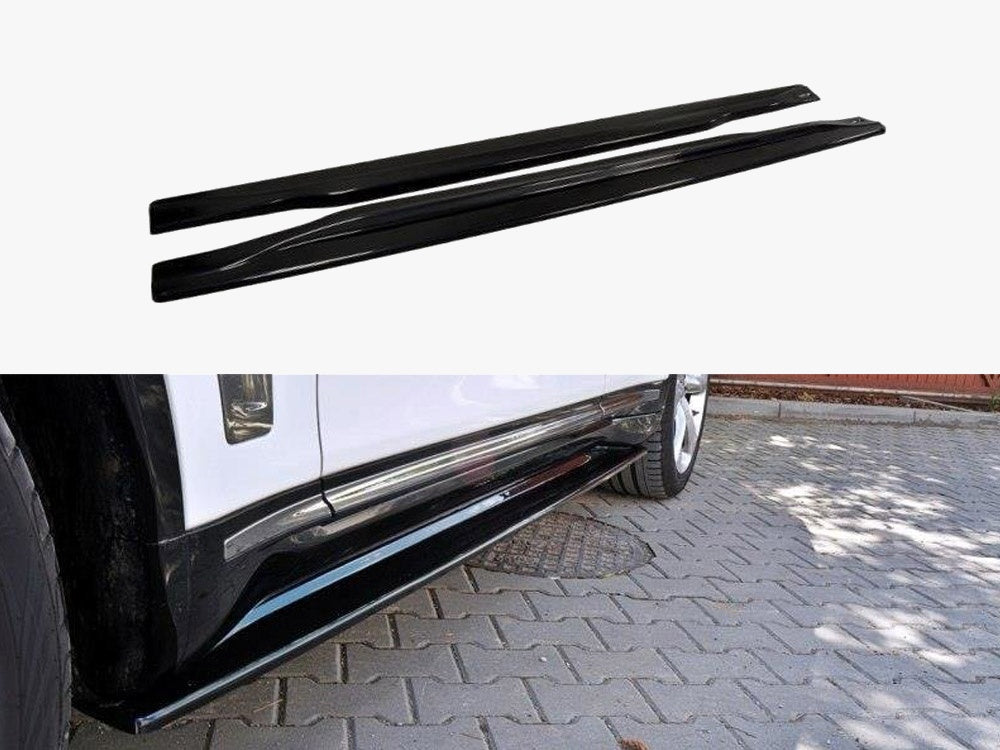 Maxton Design Side Skirts Diffusers Infiniti QX70 - Carbon Look
