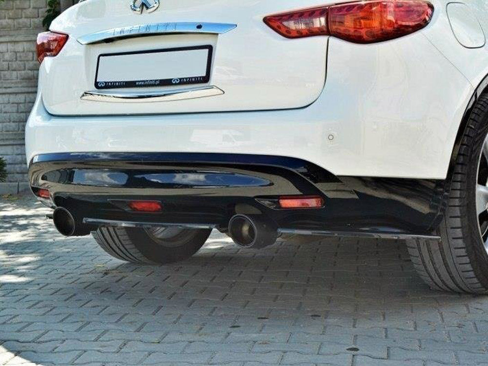 Maxton Design Rear Side Splitters Infiniti QX70 - Carbon Look