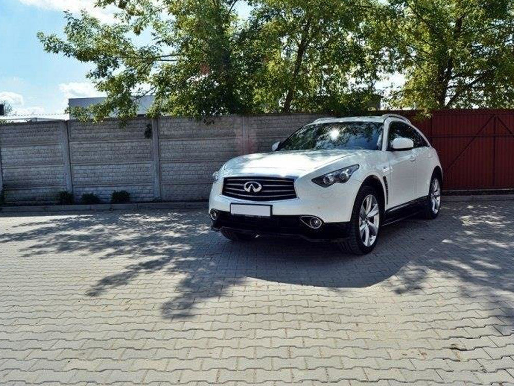 Maxton Design Front Splitter V.1 Infiniti QX70 - Carbon Look