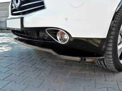 Maxton Design Front Splitter V.1 Infiniti QX70 - Carbon Look