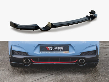 Maxton Design Central Rear Splitter (Vertical Bars) Hyundai I30 N Mk3 Hatchback