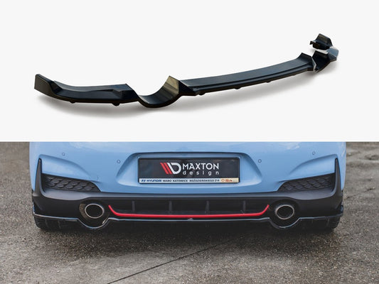 Maxton Design Central Rear Splitter (Vertical Bars) Hyundai I30 N Mk3 Hatchback