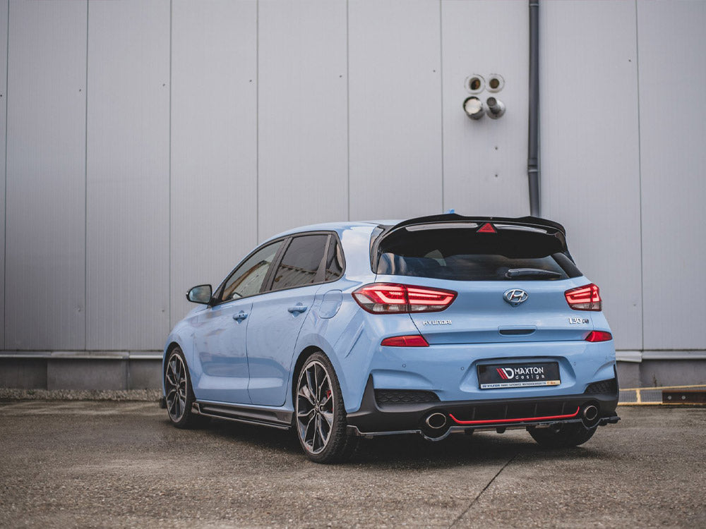 Maxton Design Central Rear Splitter (Vertical Bars) Hyundai I30 N Mk3 Hatchback