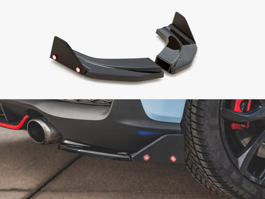 Maxton Design Rear Side Splitters V.6 + Flaps Hyundai I30 N Mk3 Hatchback