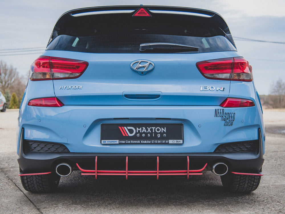 Maxton Design Street PRO Rear Diffuser V.1 Hyundai I30 N Mk3 Hatchback