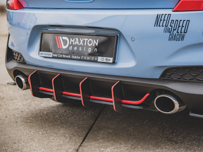 Maxton Design Street PRO Rear Diffuser V.2 Hyundai I30 N Mk3 Hatchback