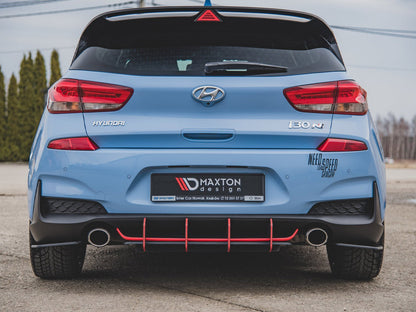 Maxton Design Street PRO Rear Diffuser V.2 Hyundai I30 N Mk3 Hatchback