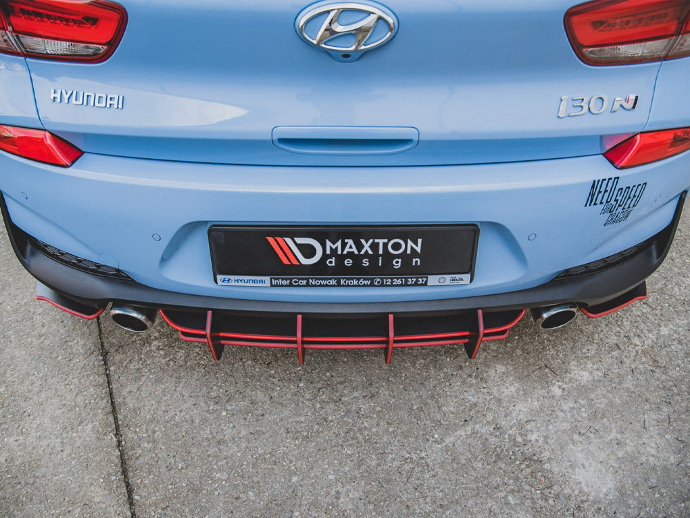 Maxton Design Street PRO Rear Diffuser V.2 Hyundai I30 N Mk3 Hatchback