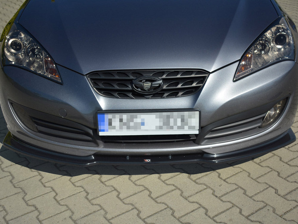 Maxton Design Front Splitter Hyundai Genesis MK1 Coupe (2009-2012) - Carbon Look