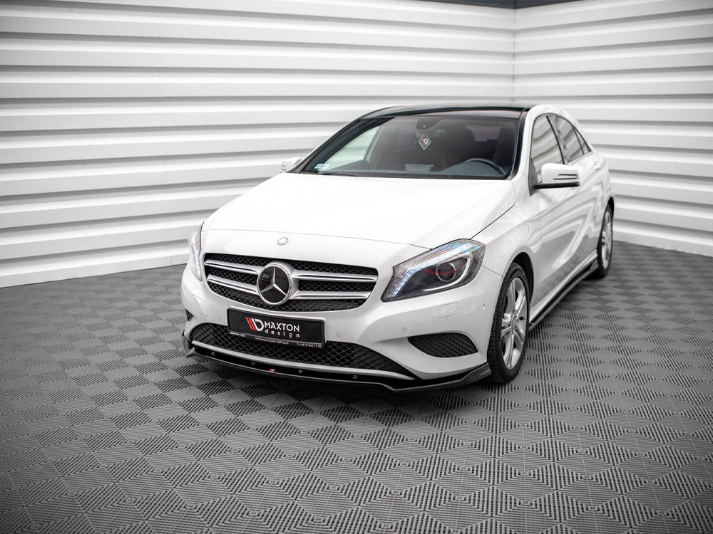 Maxton Design Front Splitter V.2 Mercedes A W176 (2012-2015)