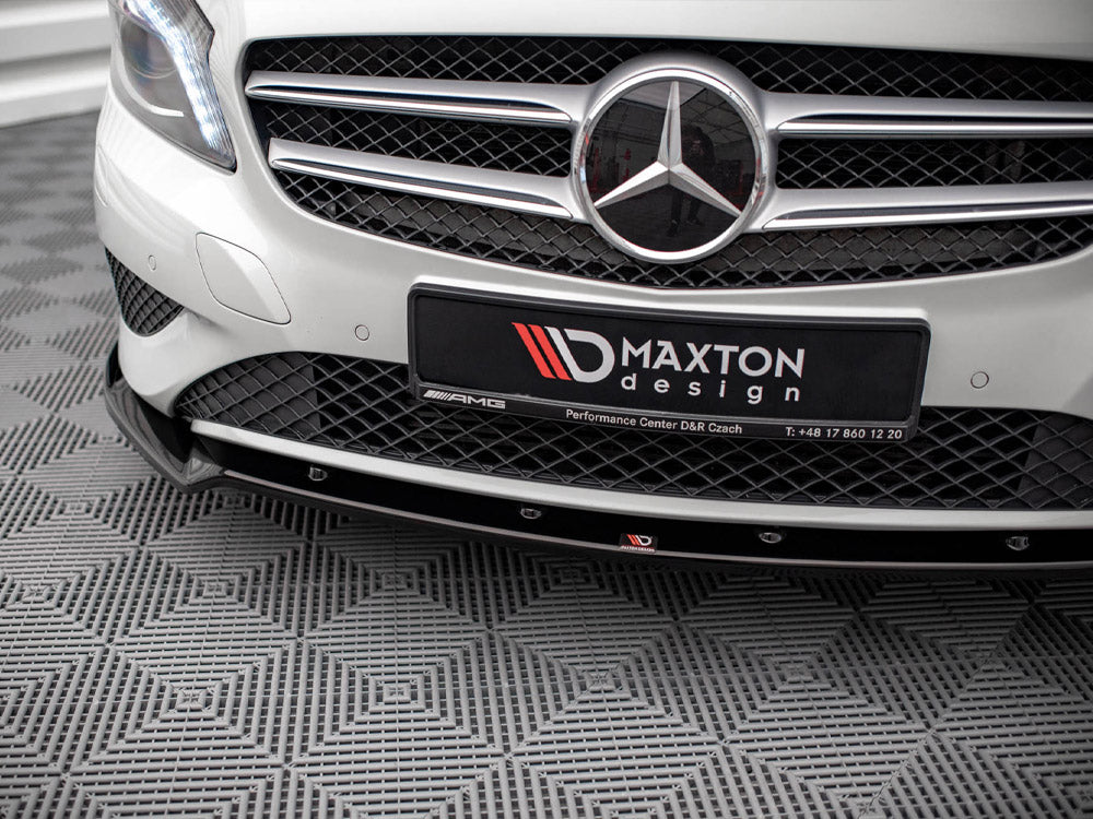 Maxton Design Front Splitter V.2 Mercedes A W176 (2012-2015)