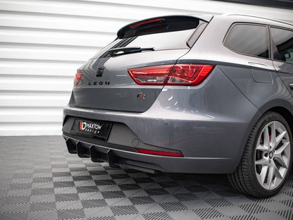 Maxton Design Street PRO Rear Diffuser Seat Leon FR Sportstourer MK3 (2012-2016)