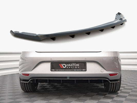 Maxton Design Rear Splitter (Vertical Bars) Seat Leon Hatchback Mk3