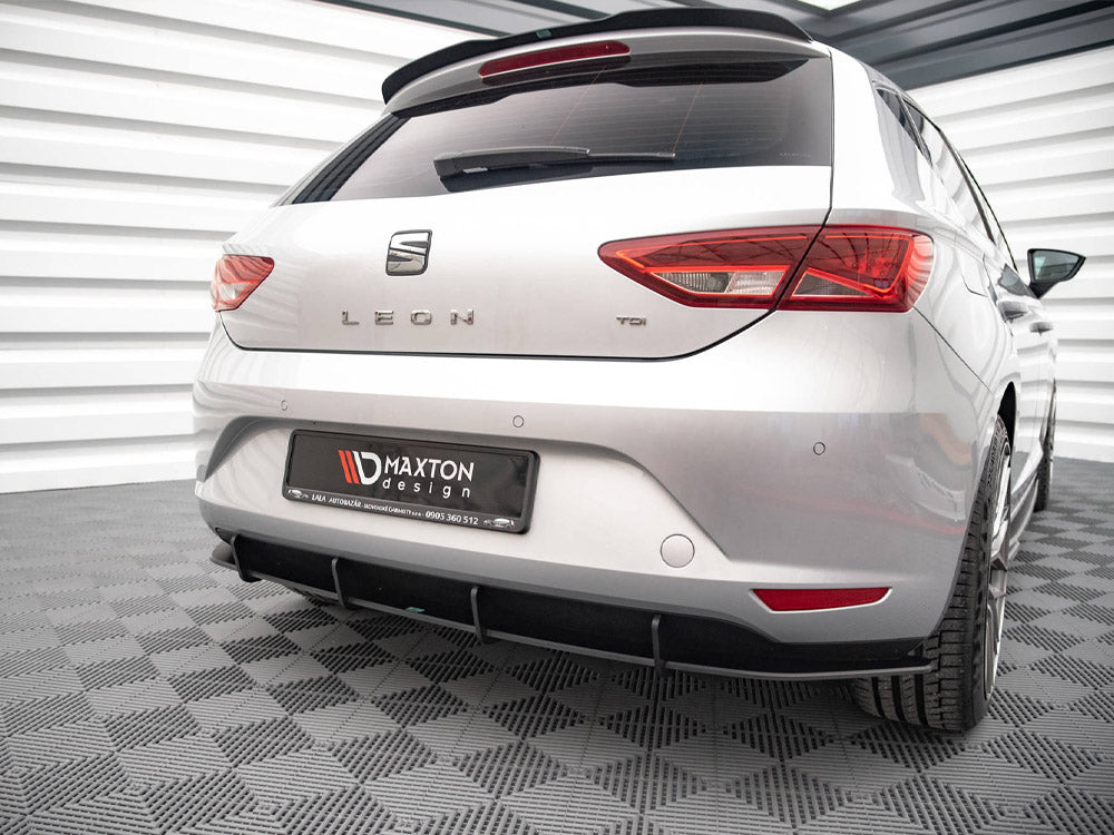 Maxton Design Street PRO Rear Diffuser Seat Leon Hatchback Mk3 (2012-2016)