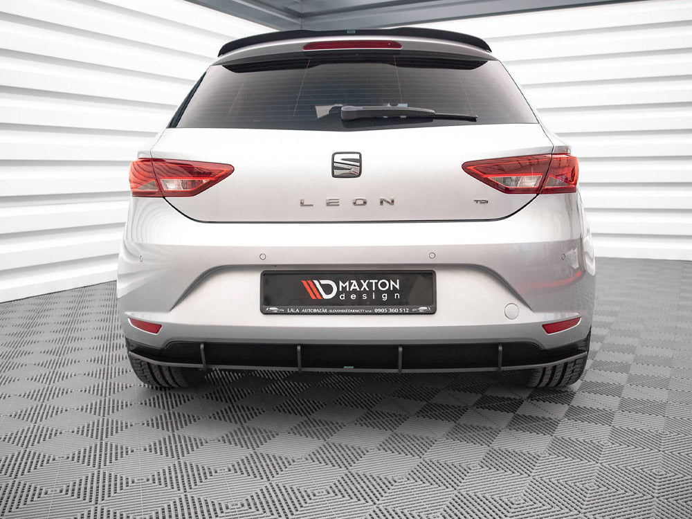Maxton Design Street PRO Rear Diffuser Seat Leon Hatchback Mk3 (2012-2016)