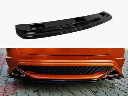 Maxton Design Central Rear Splitter Honda Civic VIII Type S/R (Without Vertical Bars) - Textured