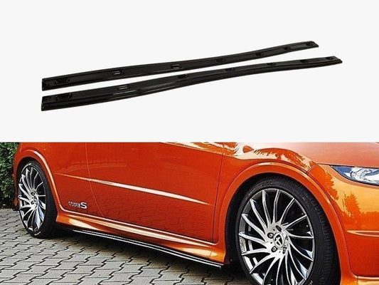 Maxton Design Side Skirts Diffusers Honda Civic VIII Type S/R - Carbon Look