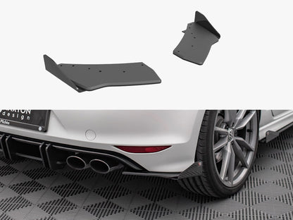 Maxton Design Street PRO Rear Side Splitters + Flaps VW Golf R Mk7