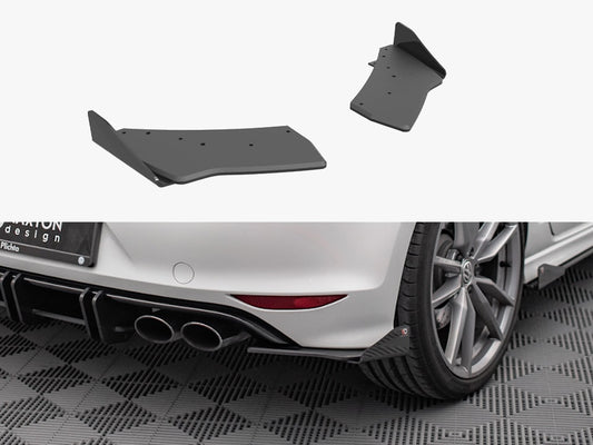 Maxton Design Street PRO Rear Side Splitters + Flaps VW Golf R Mk7