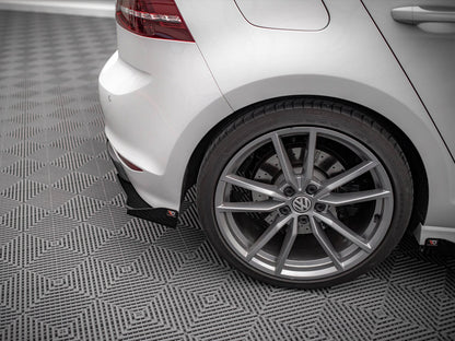 Maxton Design Street PRO Rear Side Splitters + Flaps VW Golf R Mk7