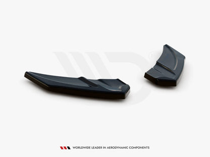 Maxton Design Rear Side Splitters V.3 VW Golf R Mk7 - Carbon Look