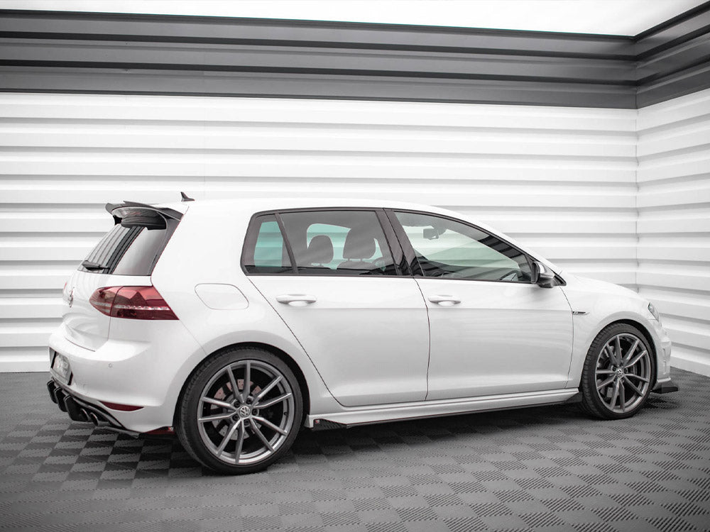 Maxton Design Street PRO Side Skirts Diffusers + Flaps VW Golf R Mk7