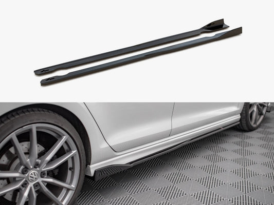 Maxton Design Side Skirts Diffusers V.2 VW Golf R / R-Line Mk7