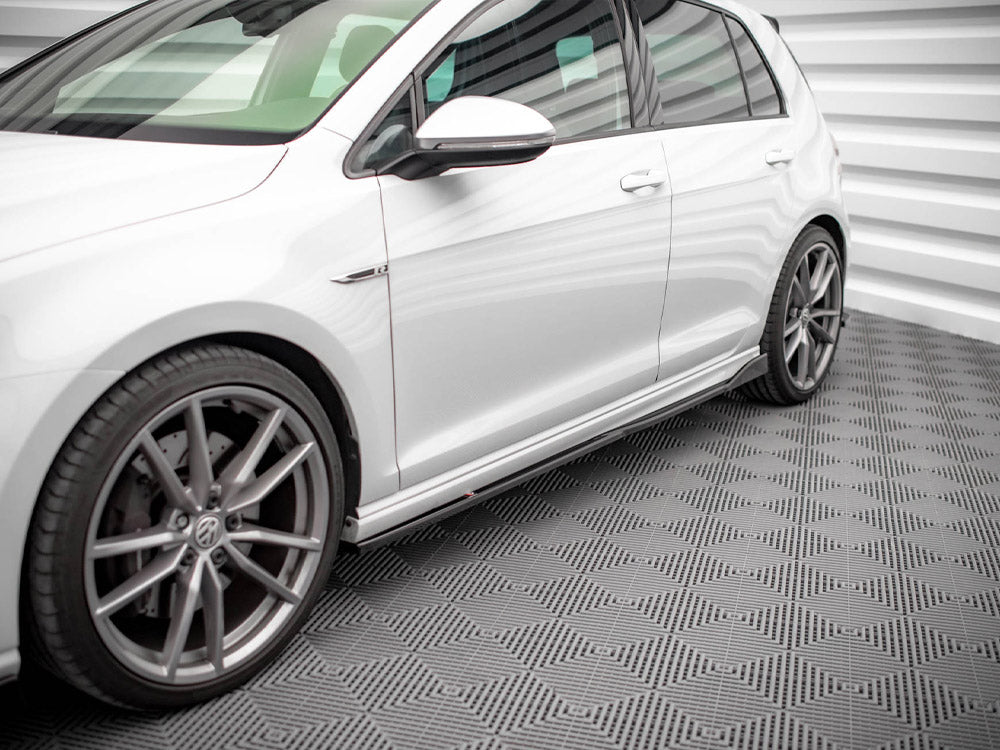 Maxton Design Side Skirts Diffusers V.2 VW Golf R / R-Line Mk7