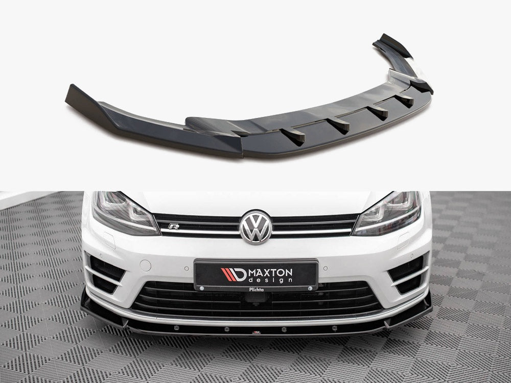 Maxton Design Front Splitter V.4 VW Golf R / R-Line Mk7