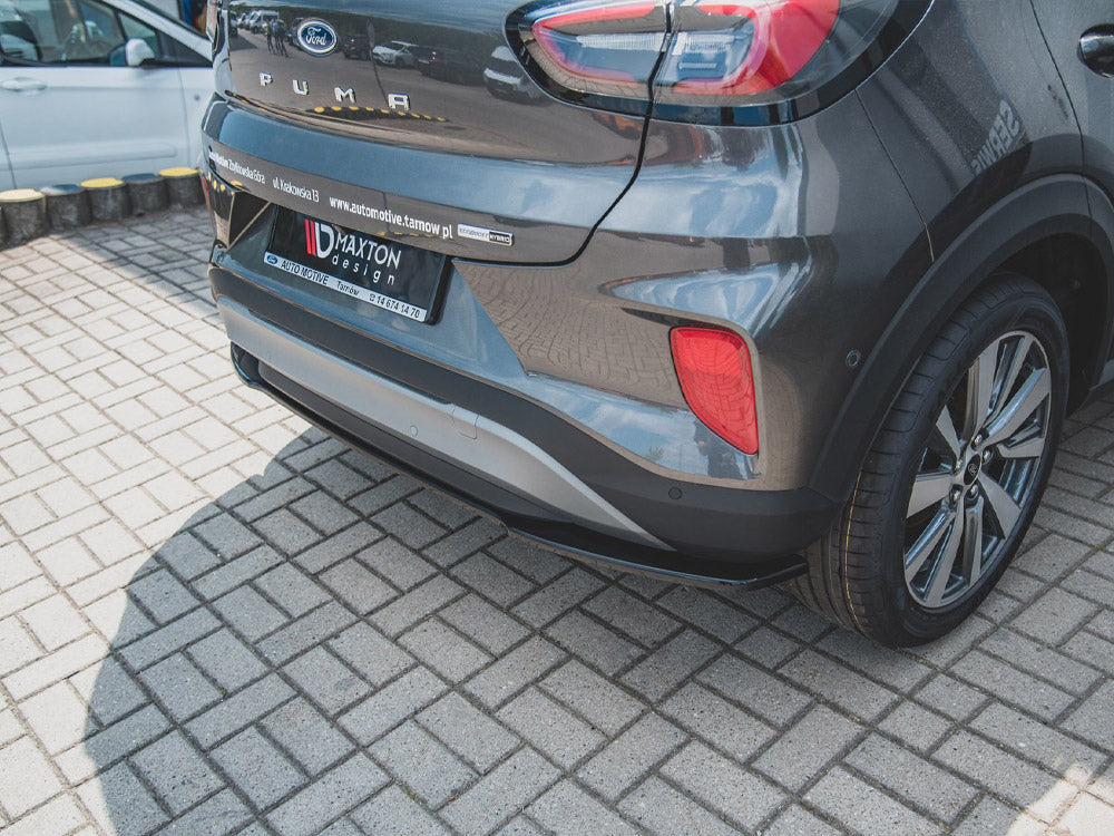 Maxton Design Central Rear Splitter Ford Puma Mk1 - Textured