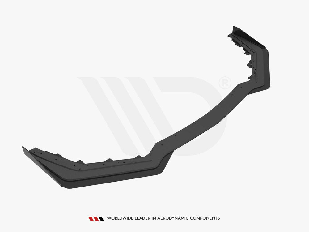 Maxton Design Street PRO Front Splitter V.1 + Flaps Ford Mustang GT Mk6 Facelift