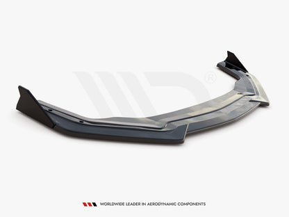 Maxton Design Front Splitter V.1 + Flaps Ford Mustang GT Mk6 Facelift