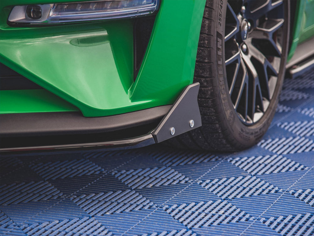 Maxton Design Front Splitter V.1 + Flaps Ford Mustang GT Mk6 Facelift